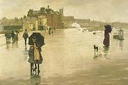 Norman Garstin The Rain it Raineth Every Day oil on canvas